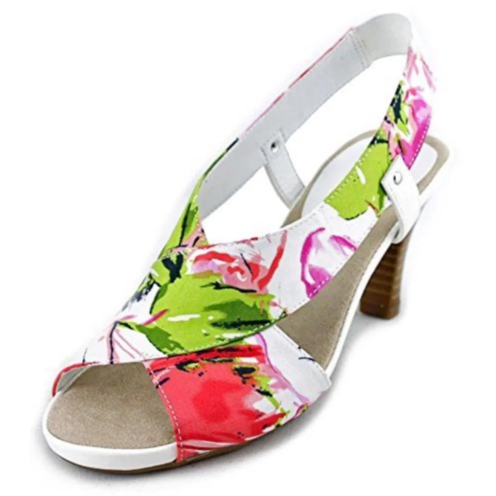 Aerosoles Floral Rewrote Canvas Slingback